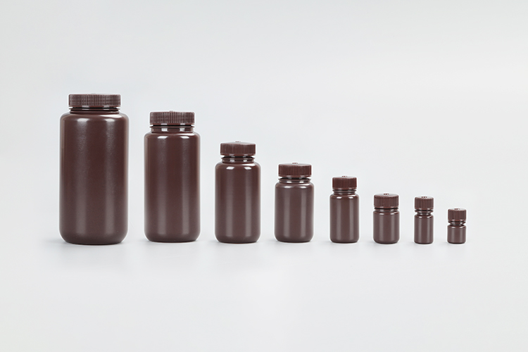 زجاجات الكواشف البنية HDPE